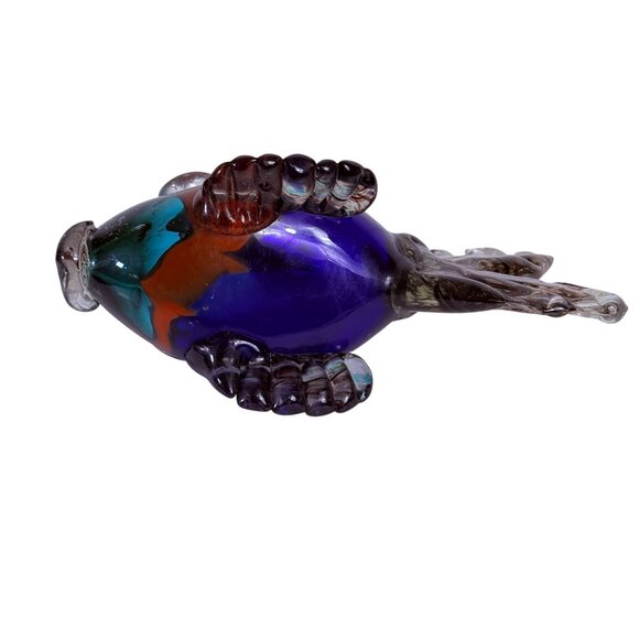 Murano Retro 70s Glass Fish Sculpture Multicolored Figurine Artistic Decor VTG - Picture 6 of 14